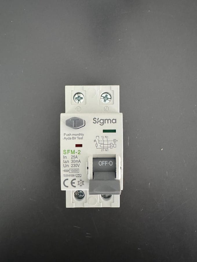 Sigma Aardlekschakelaar 2Polig 25A 30mA