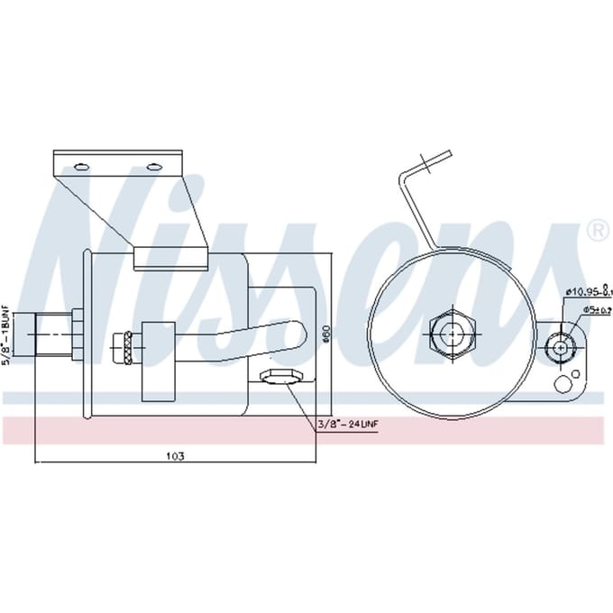 Droger, airconditioningsysteem NISSENS 95182