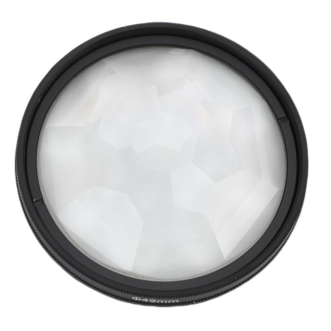 49mm Kaleidoscoop Prisma Lensfilter Optisch Glas Camera Speciaal Effect Filter voor DSLR Mirrorless white