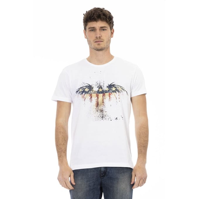 Trussardi Action Witte Katoenen Heren T-Shirt
