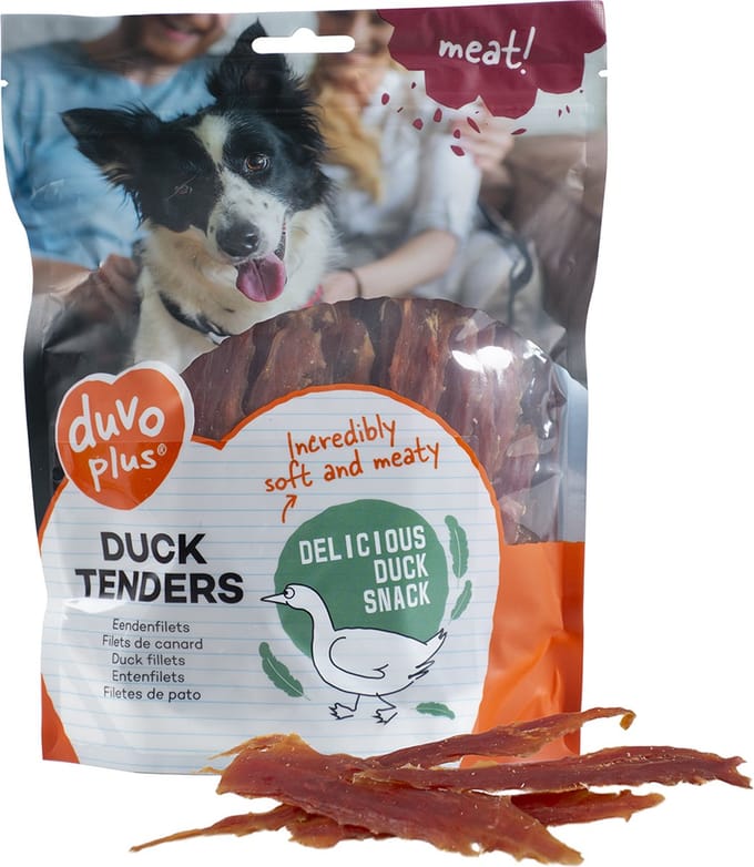 Duvoplus - Hondensnack - Hond - Meat! Eendenfilets 400gr - ± 80st - 80st