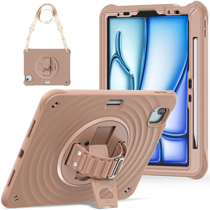 Rixus RXTC08 Anti Shock Case For Apple iPad Pro 13 inch (2024) Latte