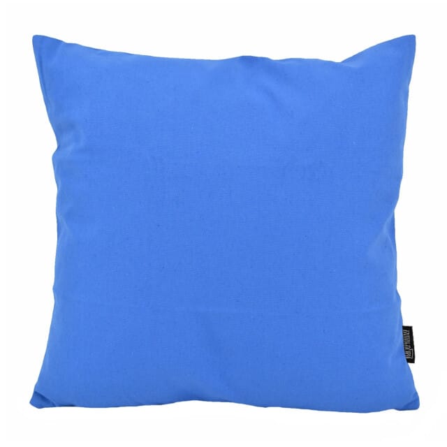Gek op kussens! Sierkussen uni blauw | 45 x 45 cm | katoen/polyester