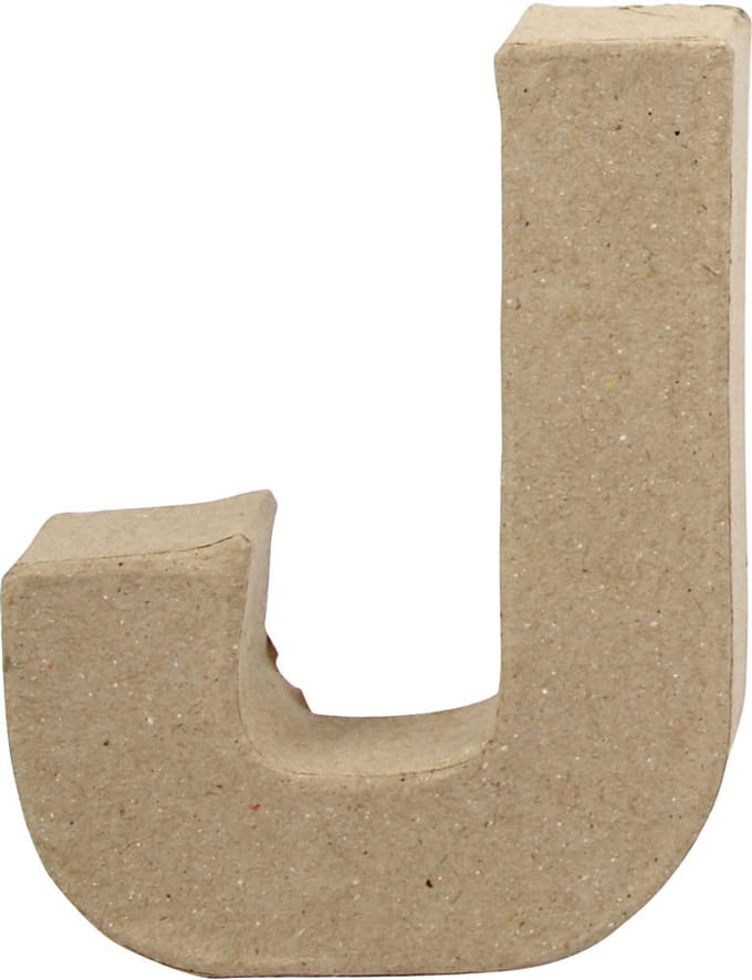 Letter, J, H: 10 cm, B: 8 cm, dikte 1,7 cm, 1 stuk