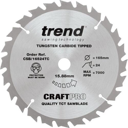 Trend Cirkelzaagblad 165x15.88mm 24T