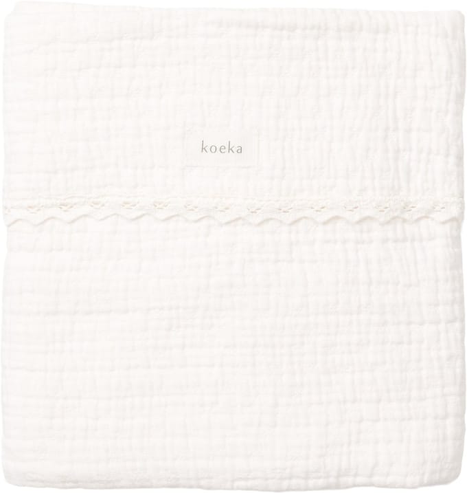 Koeka ledikantdeken lace Elba milky 100x150