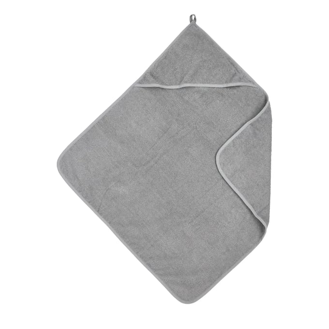 Meyco Baby Uni badcape - badstof - grey - 75x75cm