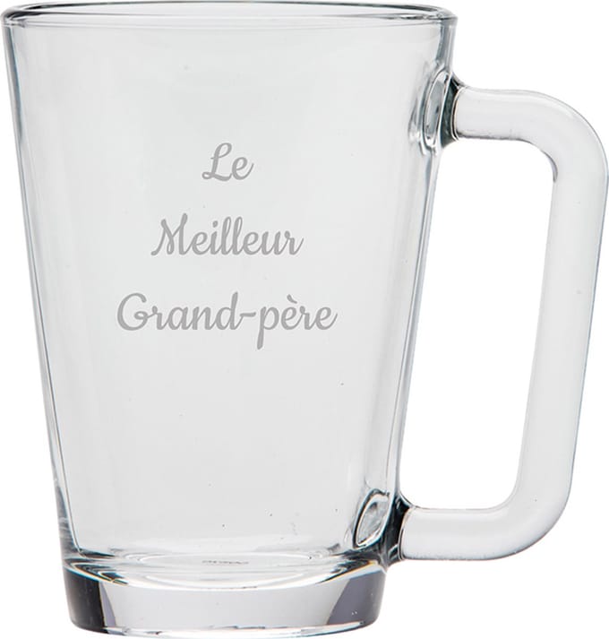 Theeglas gegraveerd - 26cl - Le Meilleur Grand-père