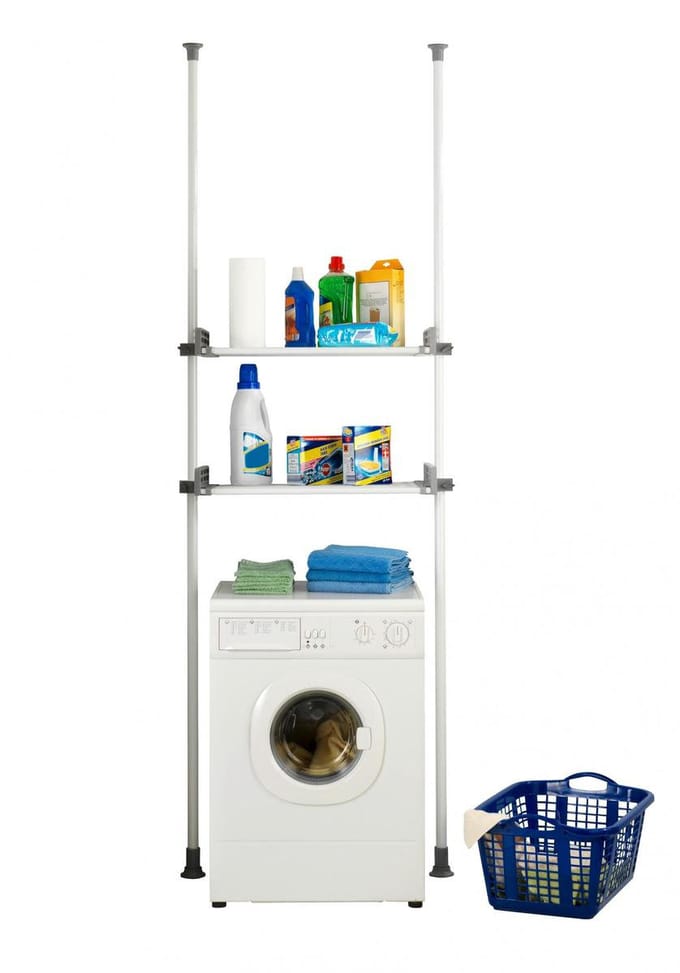 Wenko Herkules Twin Telescopisch Garderobesysteem Wit - 73-120 x 165-300 cm