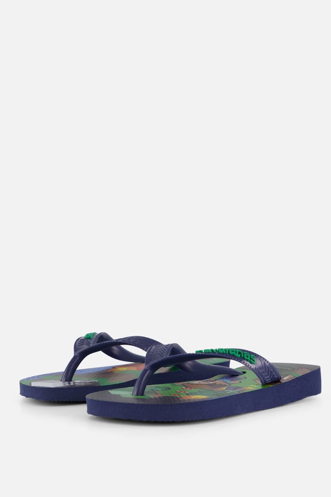 Havaianas Havaianas Minecraft Slippers blauw Rubber