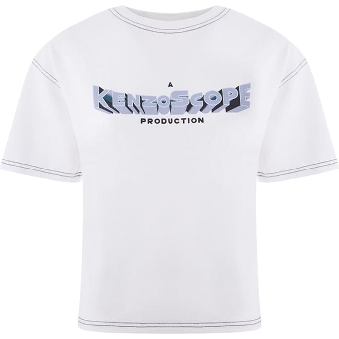 T-shirt in wit katoen Kenzo