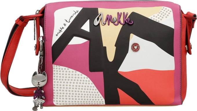 Anekke Schoudertas Hollywood Fashion Rectangular Crossbody Bag Multicolor Veelkleurig