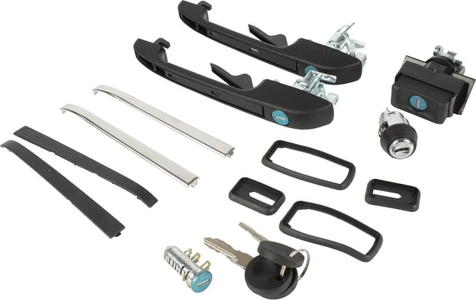 Deurgrepen Set met Slotcilinder voor VW Golf II en Scirocco
