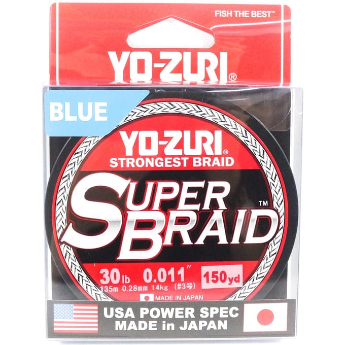 Yo Zuri Duel PE-lijn Super Braid 150YDS 30Lbs (0,28 mm) Blauw R1259-B blauw