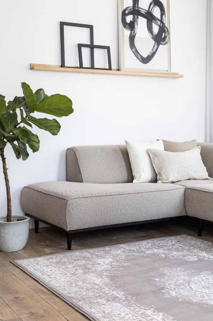 Vintage vloerkleed Keshan Taupe/Bruin - 190 x 280 cm - (L)