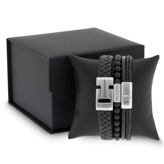 STEEL & BARNETT - Geschenkset Heren - Premium Set - Zwart - Maat M