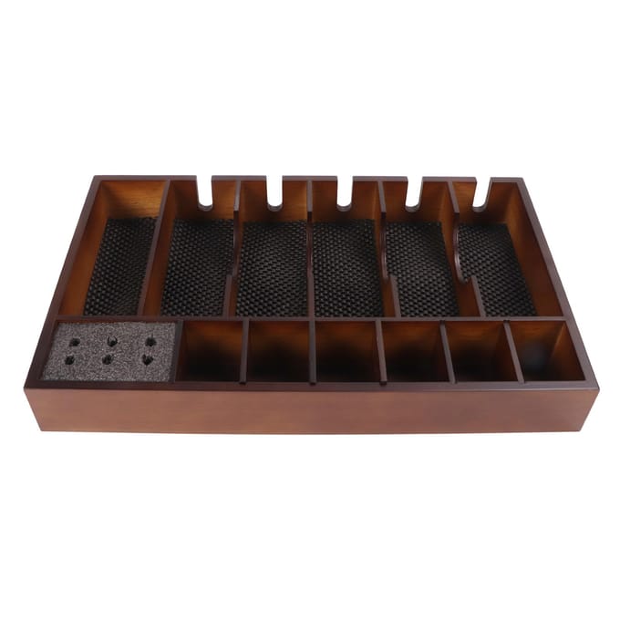 Scheerapparaat Tray Grote Oppervlakte Antislip Houten Scheerapparaat Houder Organizer voor Haar black