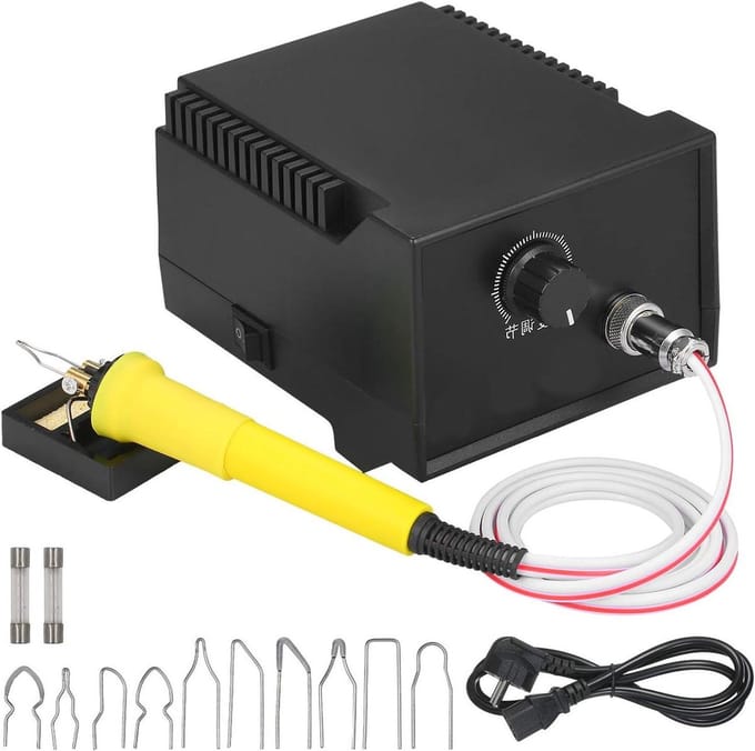 Houtbrander Set - Pyrografie Pen - Decoreren van Materialen - Instelbare Temperatuur - 60W - Zwart