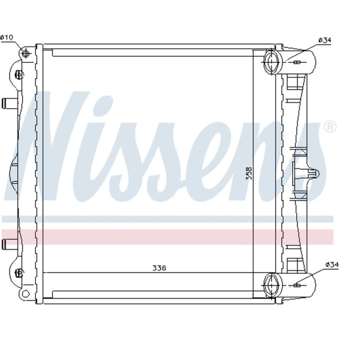 Radiator, motorkoeling NISSENS 63776