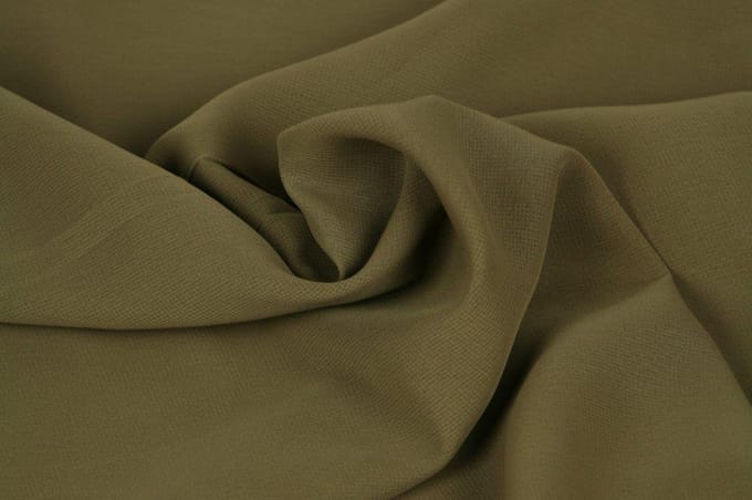 Chiffon stof - Taupe - 15 meter