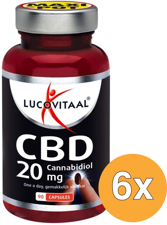 6x Lucovitaal CBD 20mg (90 capsules)