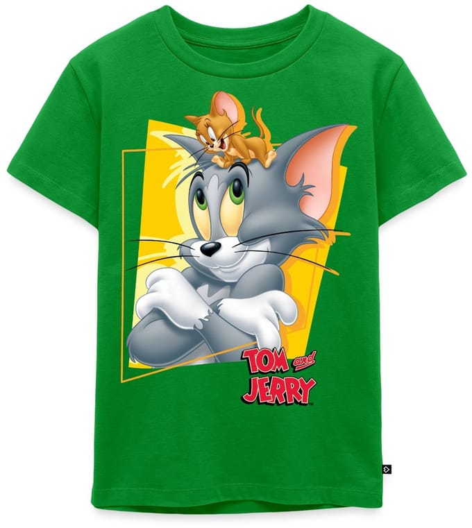 Tom En Jerry Portret Premium T Shirt Kinderen