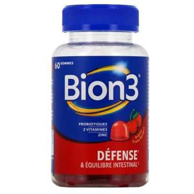 BION 3, Défense, Goût Fruits Rouges , 60 gummies