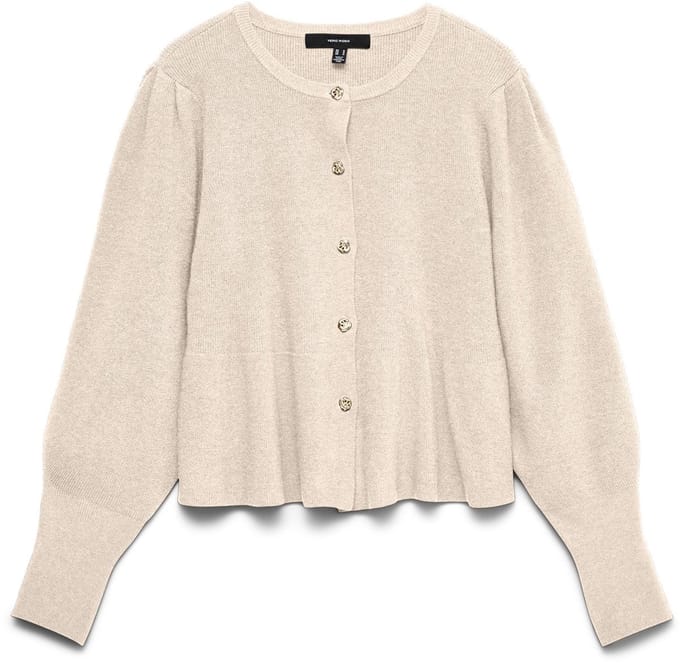 VERO MODA - VMLIGHT LS O-NECK FITTED CARDIGAN EXC - Dames - Cardigans