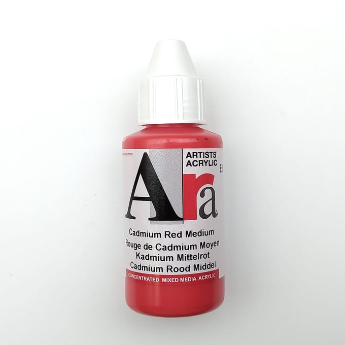 Acrylverf Ara 100ml - Cadmium Rood Middel - E154