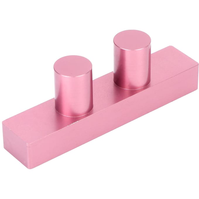DIY Lippenstift Mal 2 Gaten Aluminium Multifunctioneel Lipgloss Balsem Vul Maker voor Make-up pink