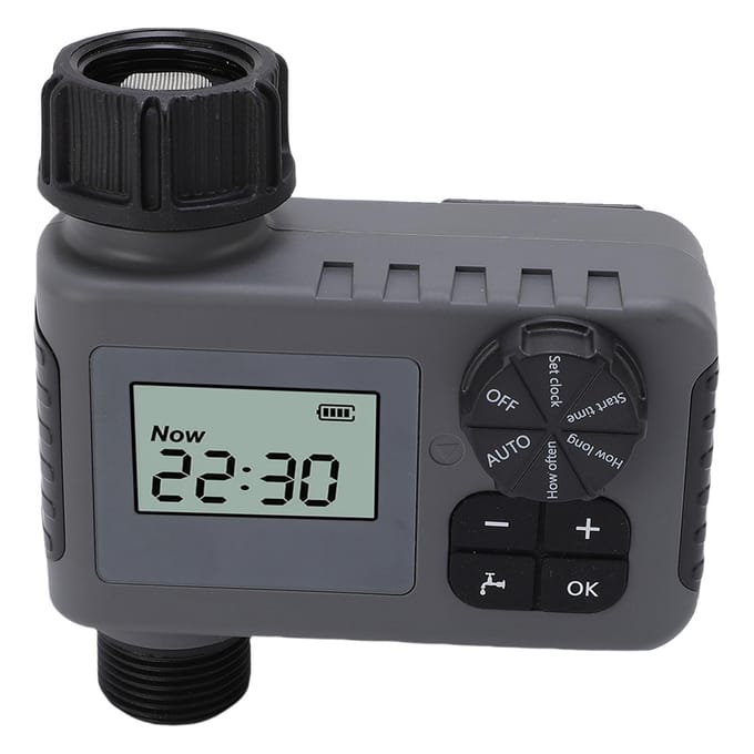 Sproeier Timer Programmeerbare Slimme Automatische Besturing voor Tuin Druppelslang Digitaal Druppelirrigatie black