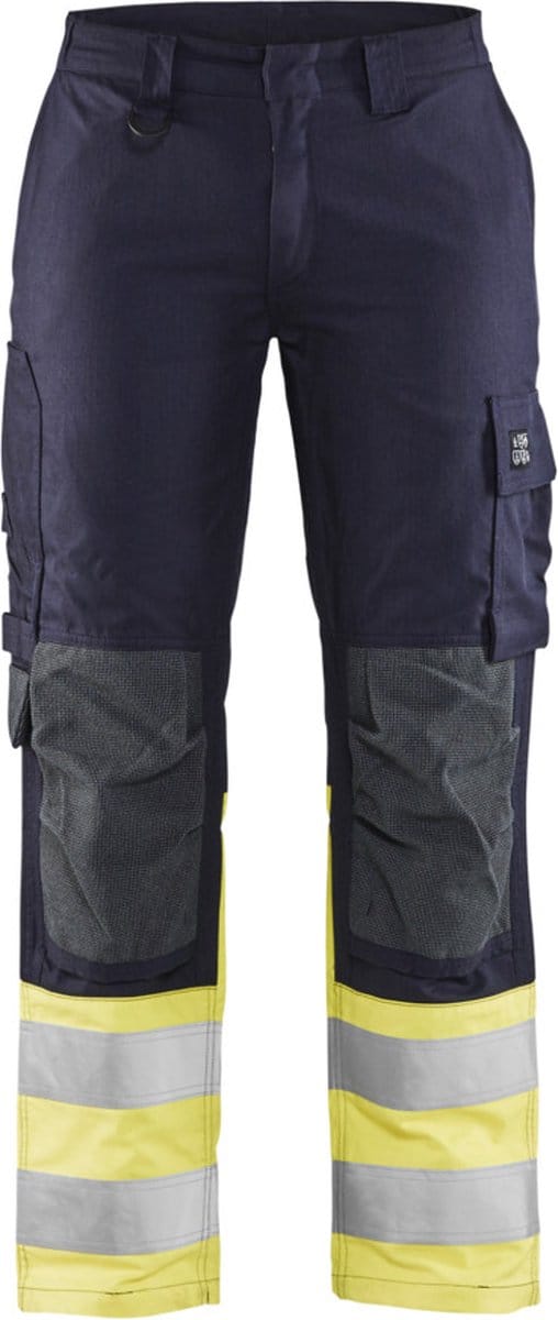 Blaklader Multinorm Dames Werkbroek Inherent 7188-1512 - Marine/High Vis Geel - D21