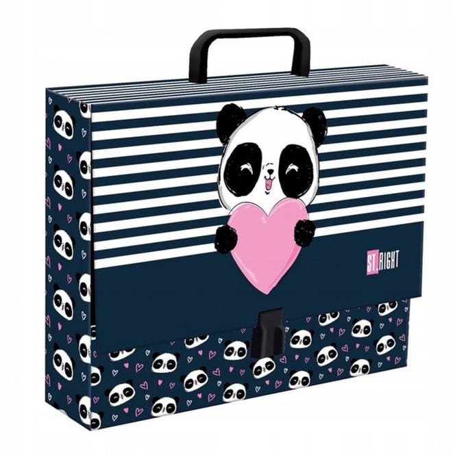 Majewski Bambino Love - A4 Documentenmap - Handgreep - Panda Ontwerp - XL