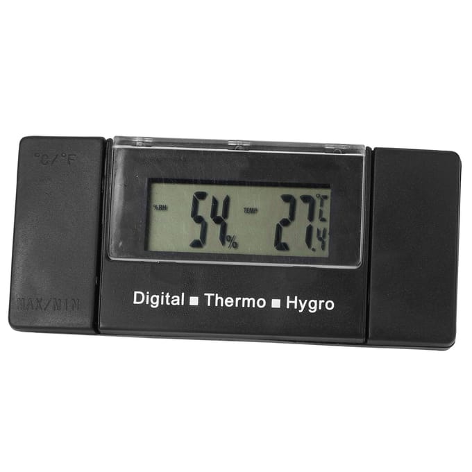 Sigaar Hygrometer Elektronische Digitale Binnenthermometer voor Temperatuurmeting Humidor Accessoires gray