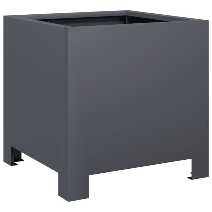 vidaXL - Plantenbak - 30x30x30 - cm - staal - antracietkleurig