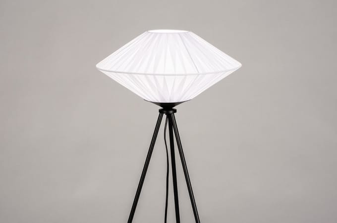 Lumidora Vloerlamp 74159 - MODENA - E27 - Zwart - Wit - Metaal - ⌀ 63 cm