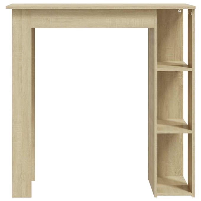 vidaXL - Bartafel - met - schap - 102x50x103,5 - cm - hout - sonoma - eikenkleur