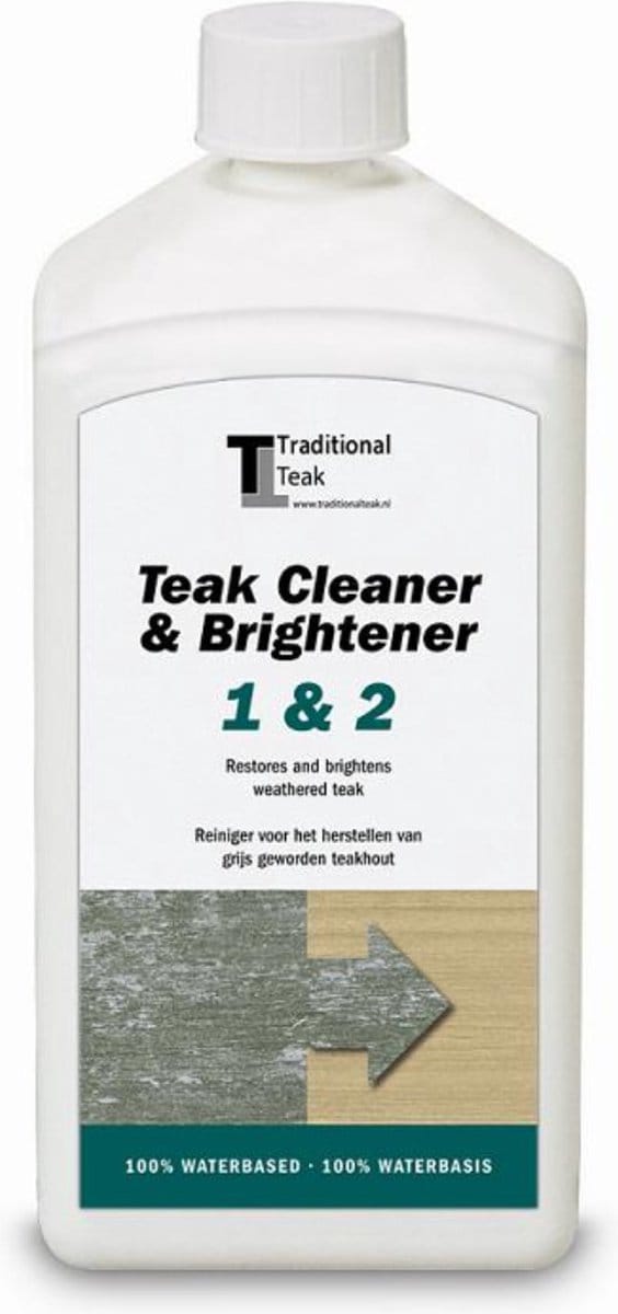 Traditional teak - teak cleaner & brightener 1&2 1 liter