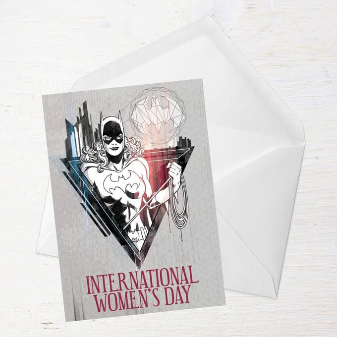 BatGirl International Women's Day Greetings Card - Large Card