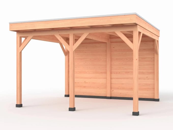 Douglas overkapping, 400 x 350, met achterwand, Westwood Comfort Plus