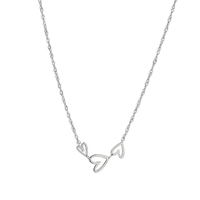 Go Dutch Label Collier Heart Wave Zilver