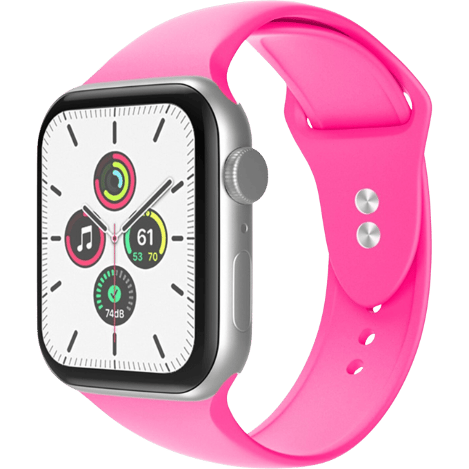 Mocaa Apple Watch Siliconen Horlogebandje 45-46mm Roze