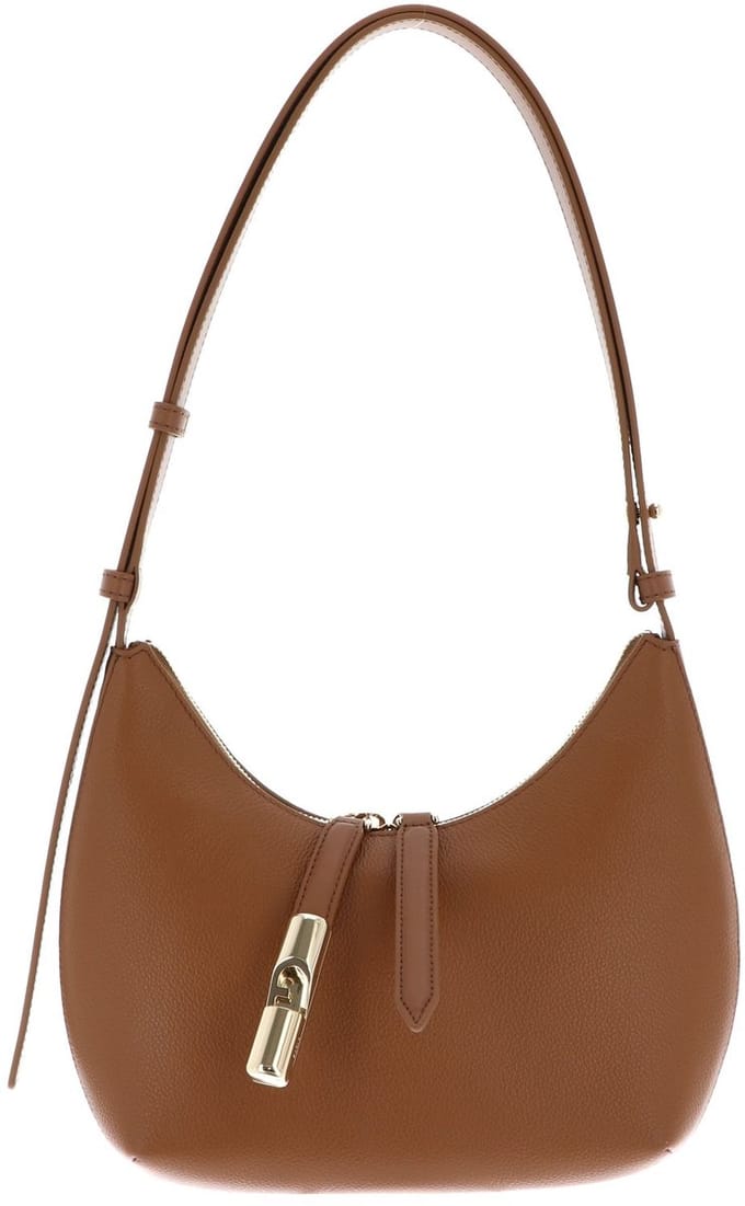 FURLA Leren schoudertas Goccia Shoulder Bag Brandy Lichtbruin
