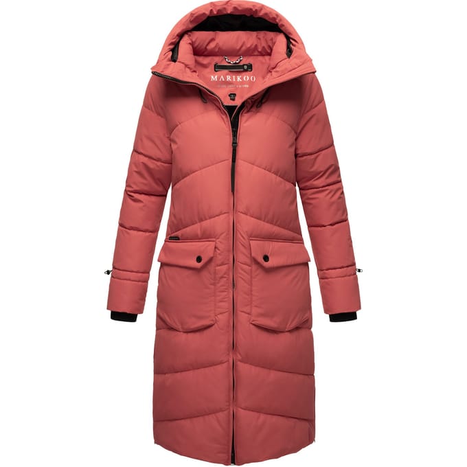 Marikoo Tomomii dames winterjas – lang, warm & met capuchon