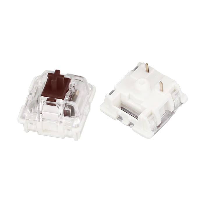 10 stuks Mechanisch Toetsenbord Schakelaar Bruine Schakelaar Premium ABS Delicaat Structuur Lange Levensduur white