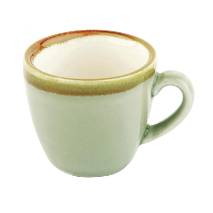Olympia Kiln Espressokop Mosgroen 8,5cl ( Set van 6 )