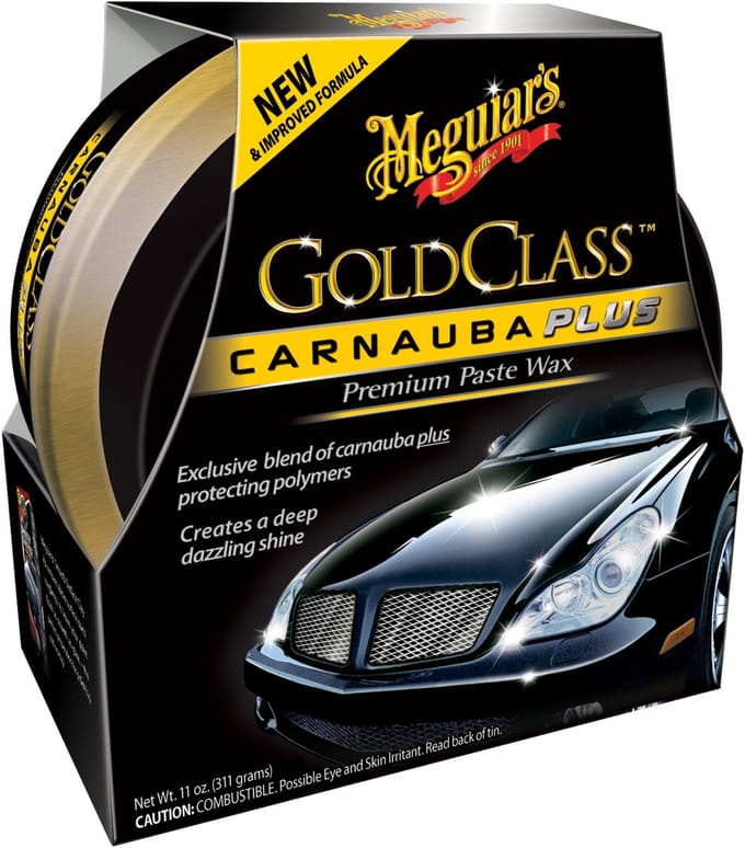 Meguiar’s Gold Class Carnauba Plus Premium Paste Wax 311g – Carnauba Autowax – Langdurige Lakbescherming – Premium Paste Wax