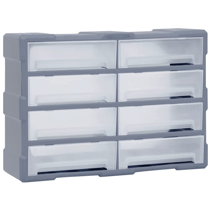 vidaXL - Organiser - met - 8 - grote - lades - 52x16x37 - cm