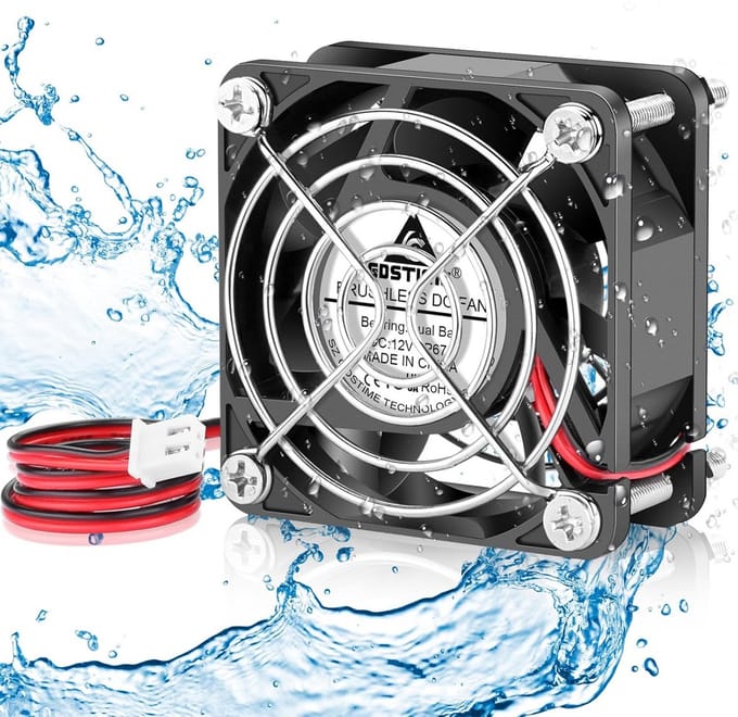 IP67 Waterdichte 60mm DC Ventilator - Stofdichte Koelventilator met Dubbele Kogellagers
