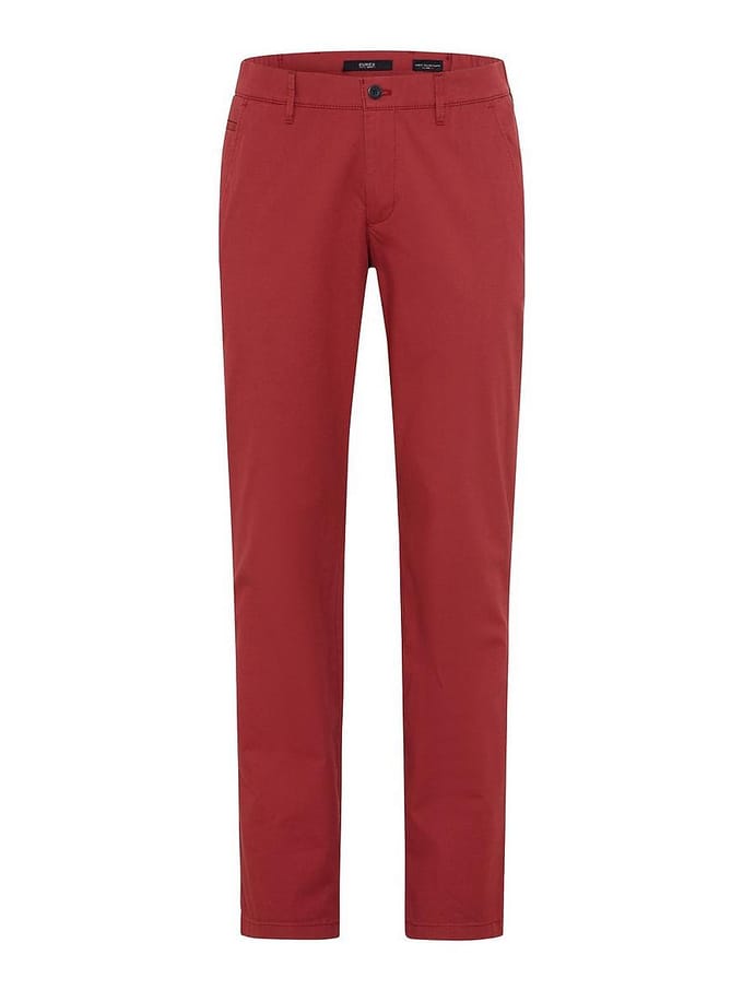Eurex Heren Flatfrontbroek  Style THILO RED, rood, maat 25U